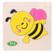 Load image into Gallery viewer, Baby Toys Wooden 3D Puzzle Cartoon Animal Intelligence Kids Educational Brain Teaser Children Tangram Shapes Learning
