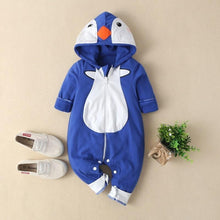 Load image into Gallery viewer, Luxury Modern Newborn Baby Boy/Girl Clothes Long Sleeve Hoddies Bear Zipper Baby Romper Clothes Autumn Winter Season For Kids and Baby
