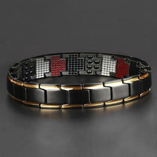 Load image into Gallery viewer, New Modern Fashion For Men Strength Therapy Bracelet Health Energy Bio Magnetic Male Gift Adjustable
