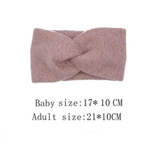 Load image into Gallery viewer, Handmade Baby Headband Women Girl Twisted Hair Band Kids Woolen Headwrap Toddler Turban Hair Accessories For Mother and Daughter
