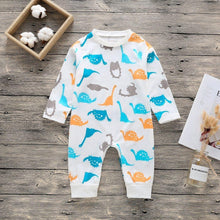 Load image into Gallery viewer, Baby Clothes Boys Girls Romper Floral Dinosaur Car Printed Long Sleeve Cotton Romper Kids Jumpsuit Playsuit For Kids
