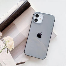 Load image into Gallery viewer, Shockproof Bumper Cover Anti-Scratch Protective Slim Thin Phone Case for iPhone Candy Color Transparent Silicone Phone Case For iPhone 14 12 13 Mini 14 Pro Max Clear Soft Cover
