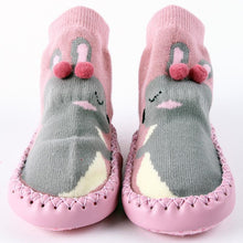 Load image into Gallery viewer, Indoor Sock Shoes Newborn Flexible Baby Soft Socks Winter Cotton Baby Girl Warm Sock With Rubber Soles

