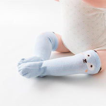 Load image into Gallery viewer, White Baby Sock Non Slip Cotton Long Socks Newborn Knee High Socks For Baby Girls Super Elastic Cute Design
