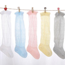 Load image into Gallery viewer, Princess Cute Baby Knee High Stylish Cotton Bow Soft Comfortable Socks Flexible Breathable Sock For Baby Girls

