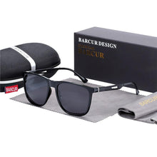 Load image into Gallery viewer, Square High Quality Titanium  Sunglasses for Men Polarized Sunglasses With Mirror Gradient Glasses Titanium  TR90 Frame Oculos De Sol gafas and UV400 Protection
