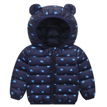 Load image into Gallery viewer, Designer Luxury Elegant New Winter Baby Outerwear Hooded Printed Cotton Padded Jacket and Coats For Babies and Girls Kids
