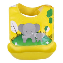 Load image into Gallery viewer, Baby Bibs Waterproof Silicone Feeding Saliva Towel Newborn Cartoon Aprons Baby Bibs Detachable For Kids
