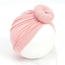 Load image into Gallery viewer, Newborn Toddler Kids Turban Cotton Beanie Hat Winter Cap Knot Solid Soft Sleeping Caps For Kids
