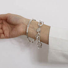 Load image into Gallery viewer, Luxury Modern New Gold Color Metal Chain Link Creative Bamboo Bracelet Bangle 2020 New Fashion Punk Bangle Bracelet Women Set

