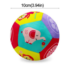 Load image into Gallery viewer, Animal Ball Soft Plush Baby Mobile Toys With Sound Baby Rattle Body Building Ball Newborn Educational Toys For Kids
