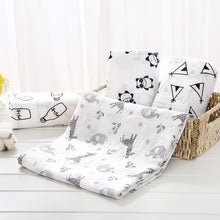 Load image into Gallery viewer, Muslin Cotton Diaper Baby Blankets Newborn Swaddle Blanket Infant Multi Purpose Bath Towel
