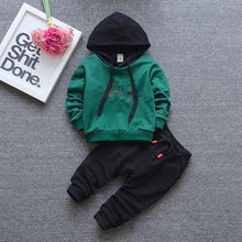 Load image into Gallery viewer, Modern Luxury Classic style Fall Baby Boys and Girls Clothing Set T-shirt Tops Pant Tracksuits Outfits For Kids
