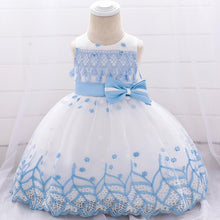 Load image into Gallery viewer, Leaf Embroidered Princess  Children Elegant Dress For Girls  Baby Wedding Dresses Unique Design

