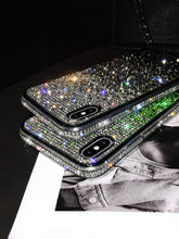 Load image into Gallery viewer, Luxury Shiny Glitter Diamond Phone Case For iPhone 14 13 12 11 Pro Max X Xr Xs 7 8 Plus Fashion Glitter Sparkle Crystal Rhinestone Protective Cover With Soft Case For iPhone
