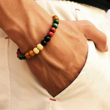 Load image into Gallery viewer, Lava Stone Men Wrist  Bracelet Natural Moonstone Bead Tibetan  Chakra Diffuser Bracelets For Men Jewelry Cool Gifts
