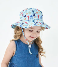 Load image into Gallery viewer, Modern Baby Hat for Girls &amp; Boys Kids Bucket Hat Travel Beach Hat Baby Cap Sun Hats with Windproof Rope
