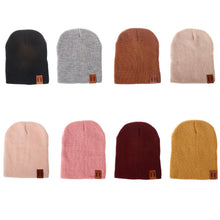 Load image into Gallery viewer, Winter Hats Mom&amp; Dad Women Man Toddle Kids Baby Boy Girl Winter Warm Caps Knit Beanie Hat Adults Kids Caps For Mother and Daughter Summer Cap
