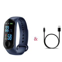 Load image into Gallery viewer, Proffesional Smart Sport Watch With  Band Blood Pressure Monitor and Bracelet M3Plus Wristband for Men and Women In Modern Design
