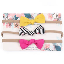 Load image into Gallery viewer, Cute Bow Baby Headband for Girl Nylon Head Bands Turban Newborn Headbands Hairbands for Kids Baby Hair Accessories For Baby
