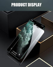 Load image into Gallery viewer, 5D Curved 9H Tempered Glass For iPhone X XR XS 11 12 13 14 Pro Max 6 6S 7 8 Plus SE Mini Full Cover Screen Protector Film 9H Hardness Bubble Free Easy Installation Screen Protective Film
