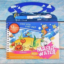 Load image into Gallery viewer, Montessori Coloring Book Doodle &amp; Reusable Magic Pen Painting Drawing Board For Kids Baby Educational Birthday Toy

