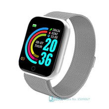 Load image into Gallery viewer, Luxury NEW Fashion Style Stainless Steel Smart Watch For Women and Men Electronics Sport Wrist Watch For Android IOS Square Smartwatch Smart
