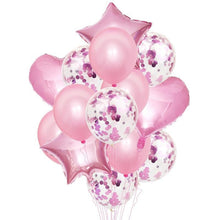 Load image into Gallery viewer, 14Pcs Multi Confetti Balloons For Happy Birthday Party Balloons In Several Luxury Variant Helium Ballons For Celebrations for Boy Girls and  Babies party
