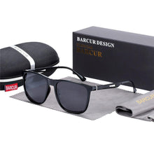 Load image into Gallery viewer, Square High Quality Titanium  Sunglasses for Men Polarized Sunglasses With Mirror Gradient Glasses Titanium  TR90 Frame Oculos De Sol gafas and UV400 Protection
