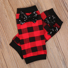 Load image into Gallery viewer, 4Pcs Baby Girls Christmas Dress Set Children Long Sleeve Top  Short Skirt Hair Band And Leg Cover
