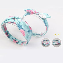 Load image into Gallery viewer, Modern Mother &amp; Daughter Rabbit Ears Bow Hair Bands Cloth Headband Bowknot Headwear Bow

