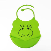 Load image into Gallery viewer, Silicone Baby Bibs waterproof Baby Saliva Towel Animal Adjustable Cloths Bandana Soft Feeding Cartoon Bib For Kids
