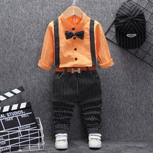Load image into Gallery viewer, Modern Luxury Classic style Fall Baby Boys and Girls Clothing Set T-shirt Tops Pant Tracksuits Outfits For Kids
