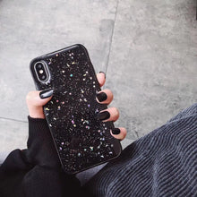 Load image into Gallery viewer, Women Glitter Phone Case For Iphone 8 7 Plus 6 6s Star Clear Soft Cover For Iphone 12 11 Pro X Xr Xs Max Starry Night Non Moving Sparkling Shining Glitter Soft Silicone Case
