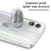Load image into Gallery viewer, Gradient Laser Aurora Hydrogel Film For iPhone 13 11 12 Pro Max Mini X XS XR 7 8 Plus SE 2 Screen Protector Soft Full Back Cover  Thin Scratch Resistant Back Screen Guard for Iphone
