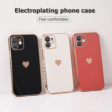Load image into Gallery viewer, Elegant Women Phone Case For iPhone 13 14 Pro Camera Lens Protection For iPhone 12 11 Pro Max 14Plus Shockproof Case Luxurious Bumper Cute Pattern Women Girls Soft Silicone Shockproof Camera Case
