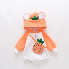 Load image into Gallery viewer, Luxury Modern Newborn Baby Boy/Girl Clothes Long Sleeve Hoddies Bear Zipper Baby Romper Clothes Autumn Winter Season For Kids and Baby
