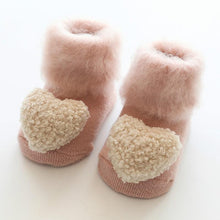 Load image into Gallery viewer, Cute Baby Thickening Furry Mid Floor Socks For Newborn Baby Boys And Girls Soft And Comfortable Footwear
