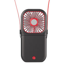 Load image into Gallery viewer, Portable Air Conditioner Hanging Neck Fan With 3000mAh Power Bank Mini Folding USB Handheld Desk Air Cooler Fan Personal Foldable USB Rechargeable Fan Operated for Home Office Outdoor Travel
