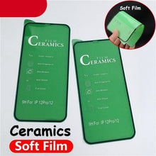 Load image into Gallery viewer, Full Cover Ceramics Screen Protector Explosion-proof Soft Film For iPhone 12 Mini 11 Pro XS Max XR X 8 7 6S Plus SE2 Soft Glass  Tempered Glass Screen Protector Compatible iPhone
