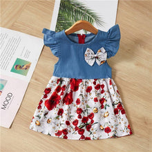 Load image into Gallery viewer, Baby Summer New Children Female Cotton A-Line Dress Kids Clothes Floral Princess Tutu Dresses For Girls
