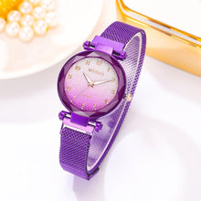 Load image into Gallery viewer, Women Magnet Buckle Gradient Color Watches Luxury Ladies Fashion Female Wristwatches For Gift Clock For Women and Girls
