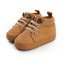 Load image into Gallery viewer, Warm Infant Baby First Walkers Soft Sole Newborn Leather High Top Non-slip Shoes Sneaker Baby Shoes
