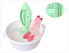 Load image into Gallery viewer, 1 Set Children Kids Tableware Temperature Silicone Soft  Spoon Fork Cutlery Feeding Dish Infant Boys and Girls Unique Baby Feeding Tool
