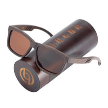 Load image into Gallery viewer, New Elegant Square Sunglasses Bamboo Brown Wood Sun glasses Polarized Vintage For Women and Men With UV400 Protection
