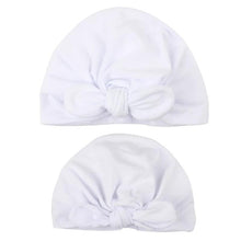 Load image into Gallery viewer, Modern Mom&amp;Baby Turban Mother Baby Hat Headbands Mom Daughter Bow Knot Caps Print Solid Parent-Child Hair Accessories
