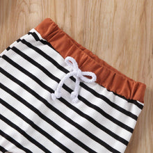 Load image into Gallery viewer, Baby Boy Summer Tops T-shirt Striped Pants Outfit Pajamas for Sleeping In Modern Style For Boys And Girls
