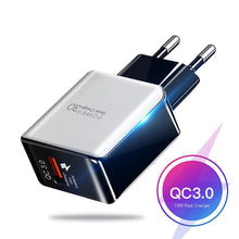 Load image into Gallery viewer, Fast Universal Portable Quick Charge 3.0 4.0 USB Charger 5V 3A Fast Charging Adapter Lightweight Mobile Phone Charger

