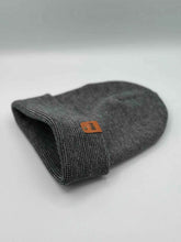 Load image into Gallery viewer, HAAKWEAR Classic Fusion Cuffed Beanie - Black / Gray, Made in USA
