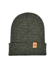 Load image into Gallery viewer, HAAKWEAR Classic Fusion Cuffed Beanie - Black / Green, Made in USA
